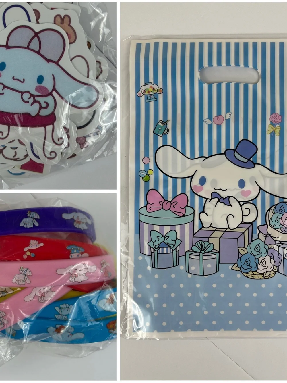 Sanrio Cinnamoroll Birthday Party Supplies Set 146pc Decorations Pink Background
